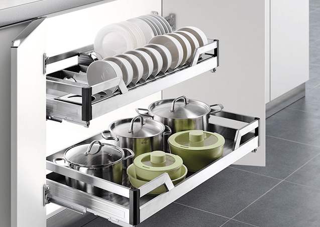 櫥柜拉籃托盆安裝方法，手把手教你裝家居