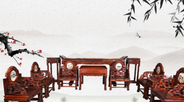 簡約新中式家具裝修，中式紅木家具具有獨特的藝術(shù)氣息