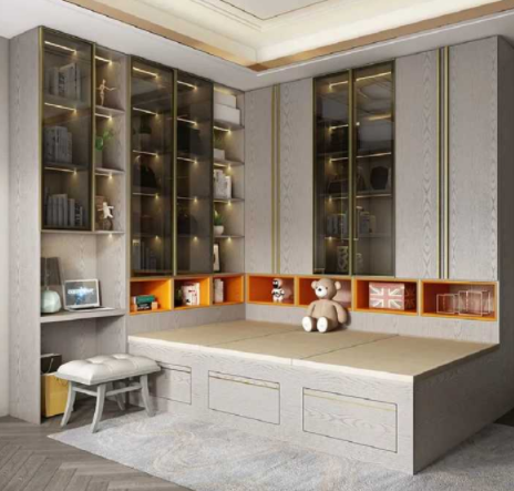 二門深色衣柜：買定制衣柜好，還是成品衣柜好？