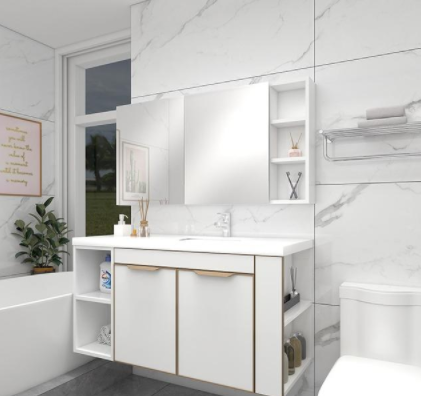 整體浴室柜定做：浴室柜經(jīng)常換？這種浴室柜耐用又好看