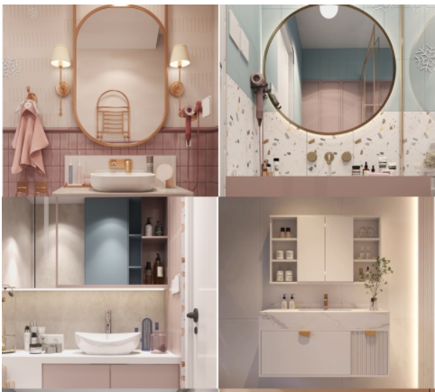 昆明家裝效果，你的浴室柜是怎么搭配的？