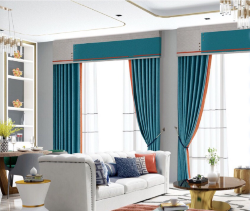重慶窗簾市場：客廳撞色窗簾？不一樣的視覺效果