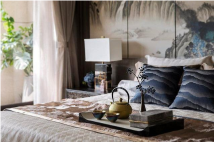 現(xiàn)代別墅設(shè)計(jì)裝修：新中式別墅設(shè)計(jì)怎么搭配窗簾色彩？