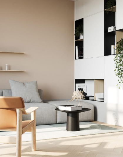 室內(nèi)裝飾設(shè)計(jì)風(fēng)格：舒適的簡(jiǎn)約住宅，配以泥土色調(diào)的室內(nèi)裝飾