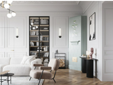 新古典家具;綠色和粉紅色的新古典內(nèi)飾！