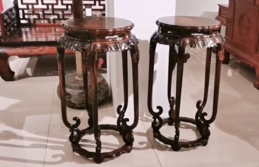 【木制花架設(shè)計(jì)】紅木花架：細(xì)節(jié)角落見典雅