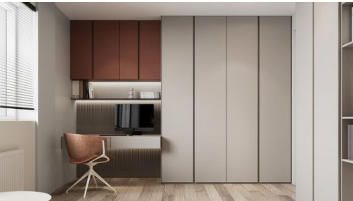 整體書(shū)柜款式：定制隱藏式書(shū)柜，藏起來(lái)的高級(jí)感！