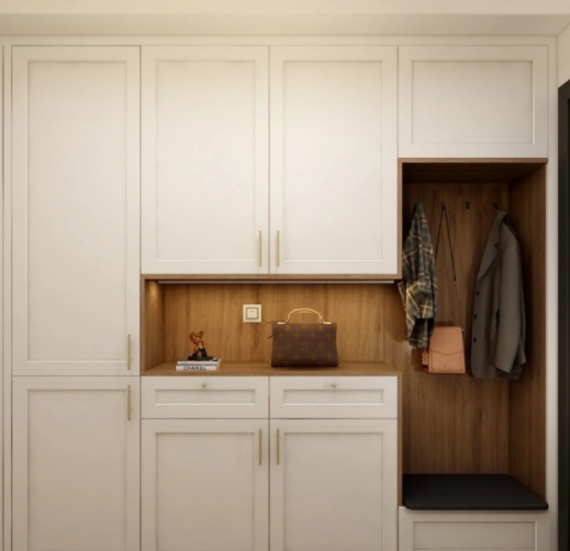 房屋裝飾效果圖，玄關(guān)柜注意的幾個(gè)細(xì)節(jié)點(diǎn)