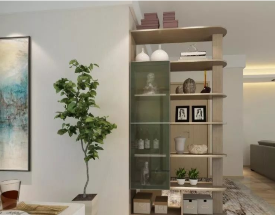 古典家具屏風(fēng)：木制屏風(fēng)式隔斷柜裝修效果圖集