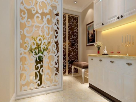 客廳家裝隔斷設(shè)計：屏風隔斷設(shè)計圖，浪漫唯美屏風隔斷欣賞