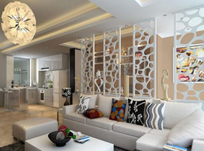 屏風(fēng)隔斷效果圖：客廳屏風(fēng)隔斷有何風(fēng)水講究？客廳屏風(fēng)隔斷風(fēng)水