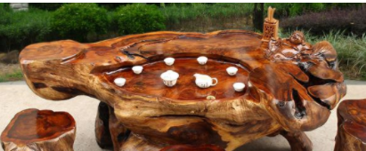 樟木根雕茶幾價(jià)格，根雕茶幾空心部位有蟑螂怎么辦