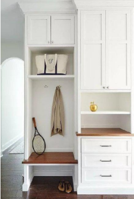 門口智能鞋柜，玄關鞋柜該怎么設計才好看？