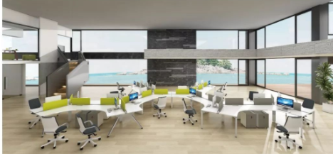 簡約風格家具家裝，現(xiàn)代簡約風線條型辦公家具設計