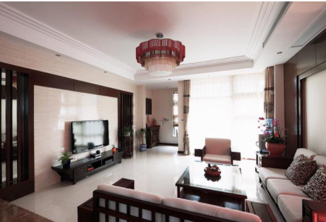 新中式別墅設(shè)計(jì)：240㎡新中式別墅，紅木家具與格柵的和諧相融