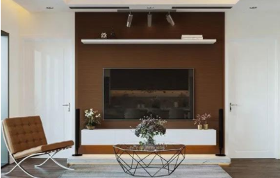 家裝客廳風(fēng)格設(shè)計：現(xiàn)代中式風(fēng)格家裝設(shè)計，臥室衣柜電視柜梳妝臺一體