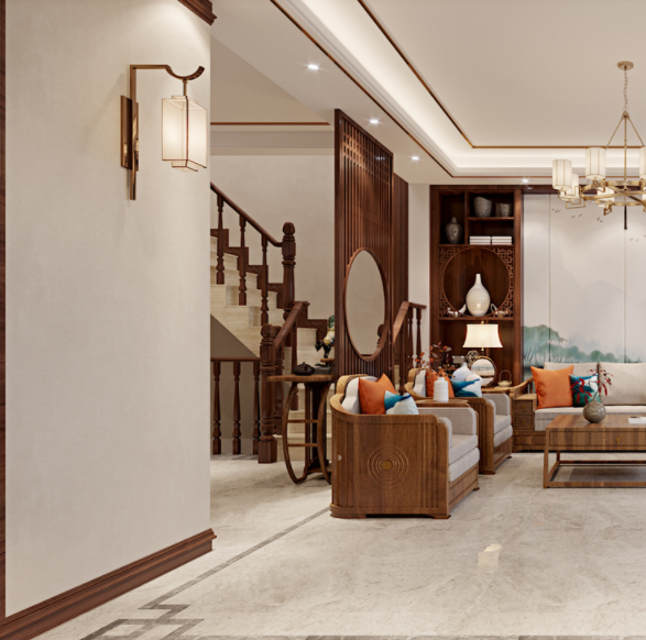 室內(nèi)裝修設(shè)計圖：裝修設(shè)計中，新中式風(fēng)格的設(shè)計要點如何把控？