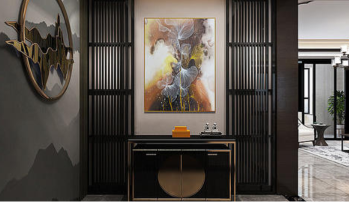 【家裝簡約新中式裝修】新中式客廳地面拼花如何設(shè)計(jì)？