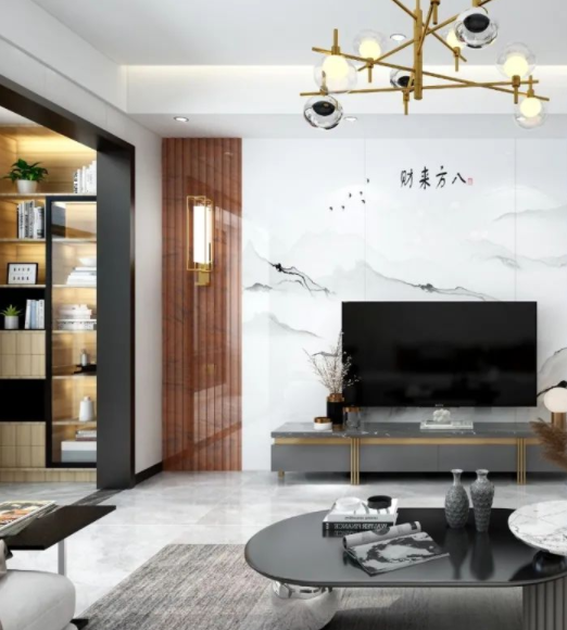 家庭室內(nèi)裝修風(fēng)格：家居室內(nèi)背景墻裝修必選，新款石材格柵效果圖