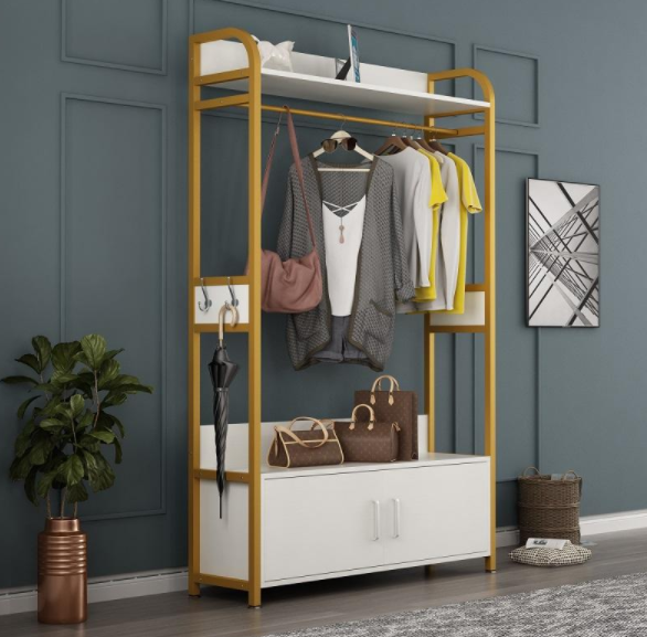 玄關(guān)處掛衣架好嗎，玄關(guān)處放晾衣架的效果